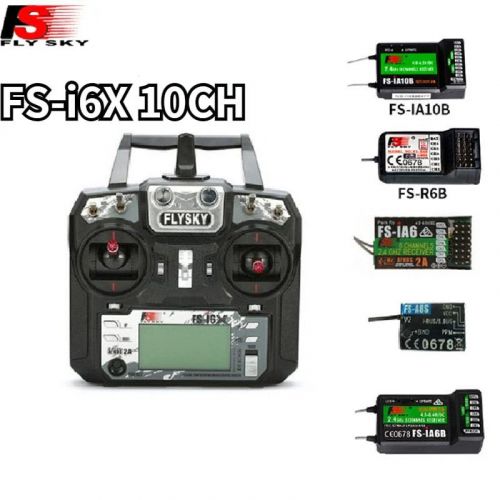 Flysky I6X 10CH 2.4G AFHDS 2A пульт управления с приёмниками для радиоуправляемых самолётов