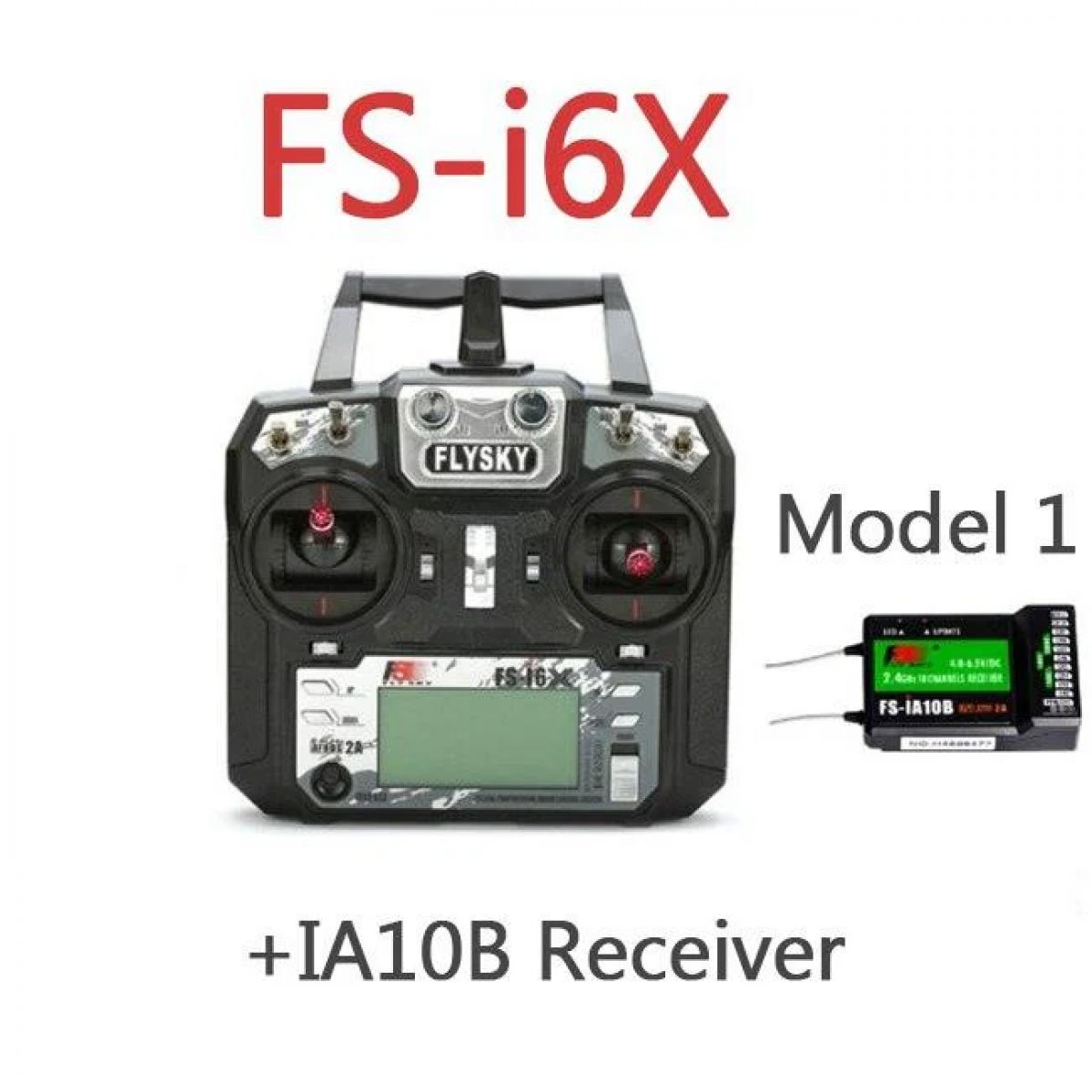 Flysky I6X 10CH 2.4G AFHDS 2A пульт управления с приёмниками для радиоуправляемых самолётов Flysky I6X 10CH 2.4G AFHDS 2A пульт управления с приёмниками для радиоуправляемых самолётов