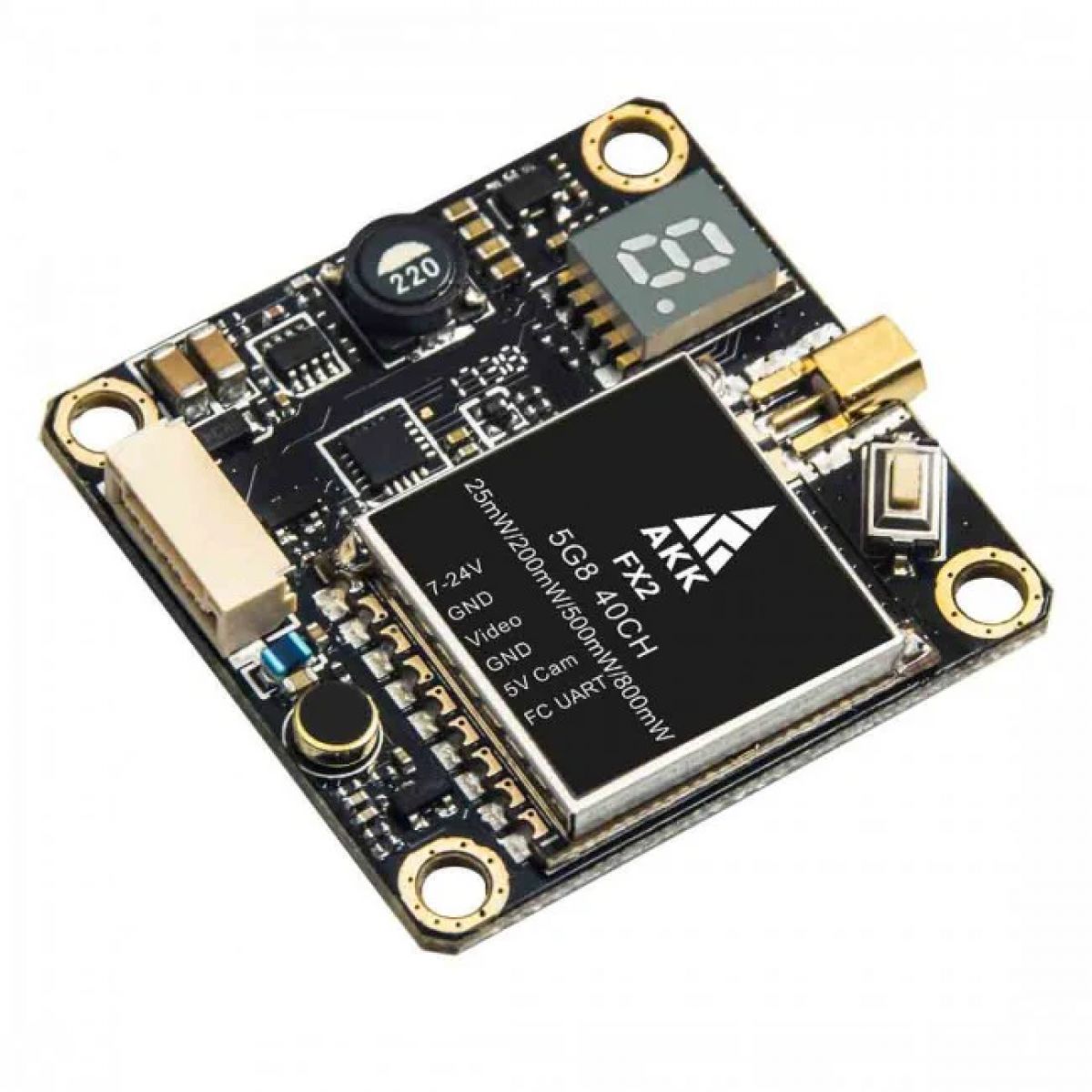 AKK FX2 VTX - 5.8ГГц 40Каналов 25/200/500/800мВт регулируемый FPV видеопередатчик с OSD Betaflight AKK FX2 VTX - 5.8ГГц 40Каналов 25/200/500/800мВт регулируемый FPV видеопередатчик с OSD Betaflight