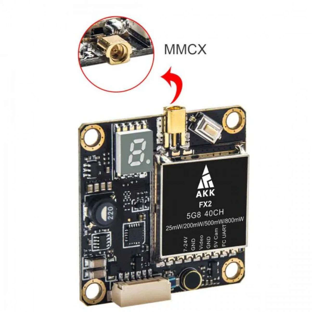 AKK FX2 VTX - 5.8ГГц 40Каналов 25/200/500/800мВт регулируемый FPV видеопередатчик с OSD Betaflight AKK FX2 VTX - 5.8ГГц 40Каналов 25/200/500/800мВт регулируемый FPV видеопередатчик с OSD Betaflight