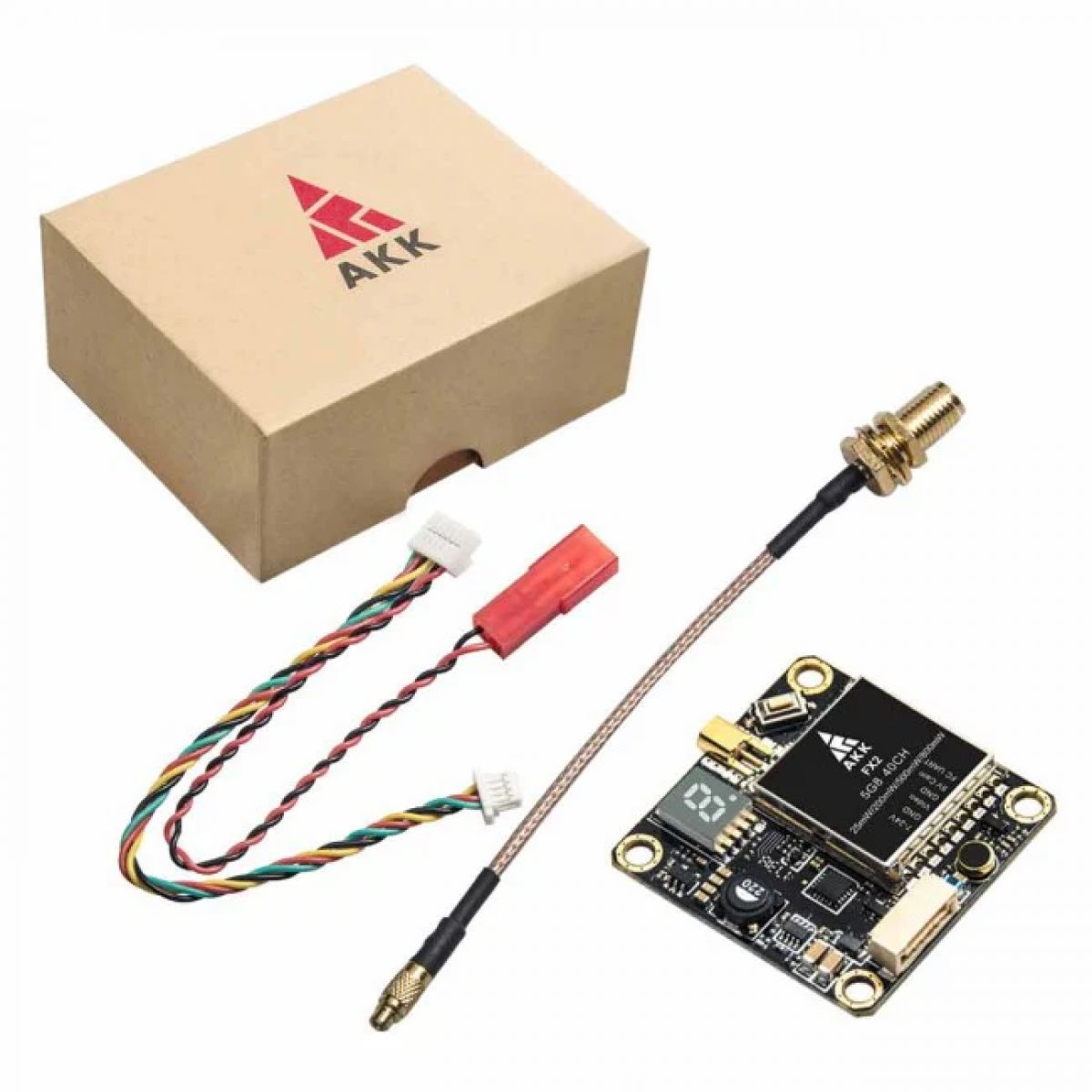 AKK FX2 VTX - 5.8ГГц 40Каналов 25/200/500/800мВт регулируемый FPV видеопередатчик с OSD Betaflight AKK FX2 VTX - 5.8ГГц 40Каналов 25/200/500/800мВт регулируемый FPV видеопередатчик с OSD Betaflight