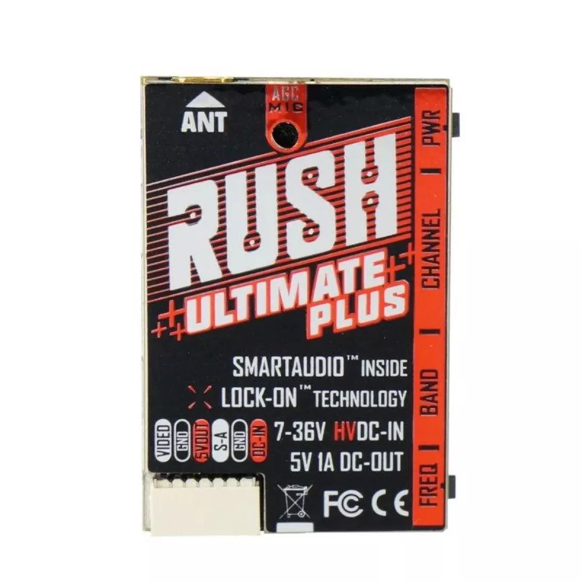 RUSH TANK Ultimate PLUS VTX – 5.8ГГц 48К 2-8s 800мВт видеопередатчик с Smart Audio AGC MIC для FPV дронов RUSH TANK Ultimate PLUS VTX – 5.8ГГц 48К 2-8s 800мВт видеопередатчик с Smart Audio AGC MIC для FPV дронов