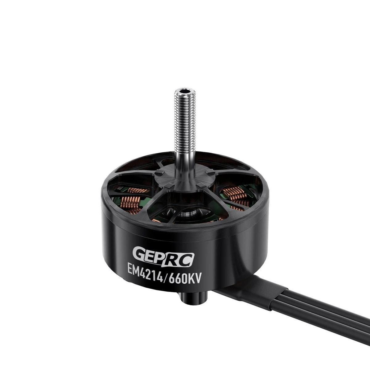 Бесколлекторный мотор GEPRC EM4214 660KV для FPV-дронов 6S, 2120Вт, 12-14" пропеллер, 90A пик Бесколлекторный мотор GEPRC EM4214 660KV для FPV-дронов 6S, 2120Вт, 12-14" пропеллер, 90A пик