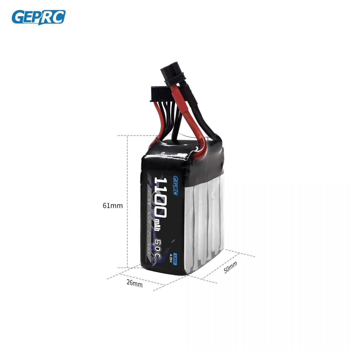 GEPRC 6S 1100mAh 60C LiPo аккумулятор для FPV квадрокоптера 3-5 дюймов, аксессуары, модульный GEPRC 6S 1100mAh 60C LiPo аккумулятор для FPV квадрокоптера 3-5 дюймов, аксессуары, модульный
