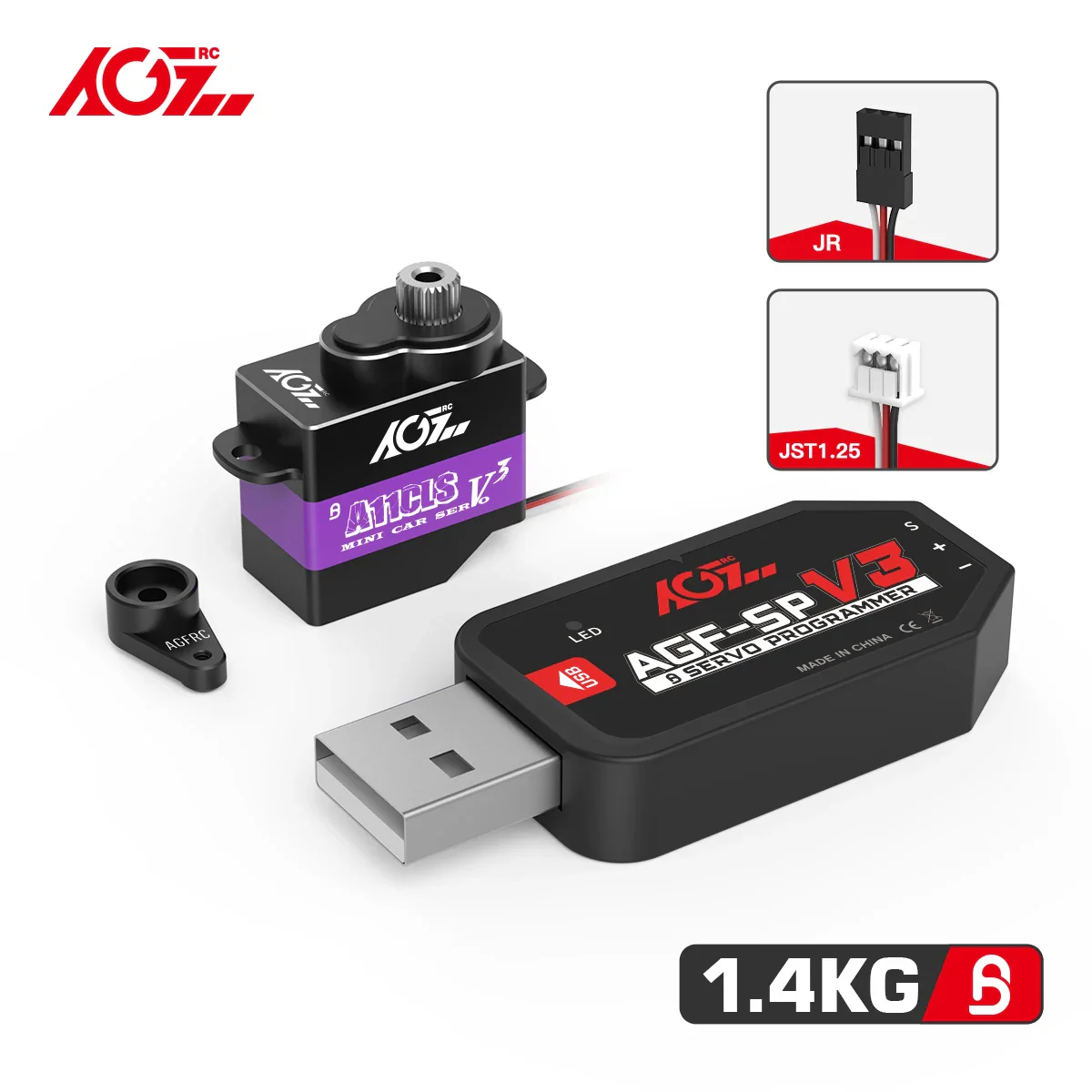 AGFRC A11CLS V3 — Программируемый микро-серво гироскоп для RC Mini Z D Q 1/28 1/24 1/18, 1.4KG, суперскорость AGFRC A11CLS V3 — Программируемый микро-серво гироскоп для RC Mini Z D Q 1/28 1/24 1/18, 1.4KG, суперскорость