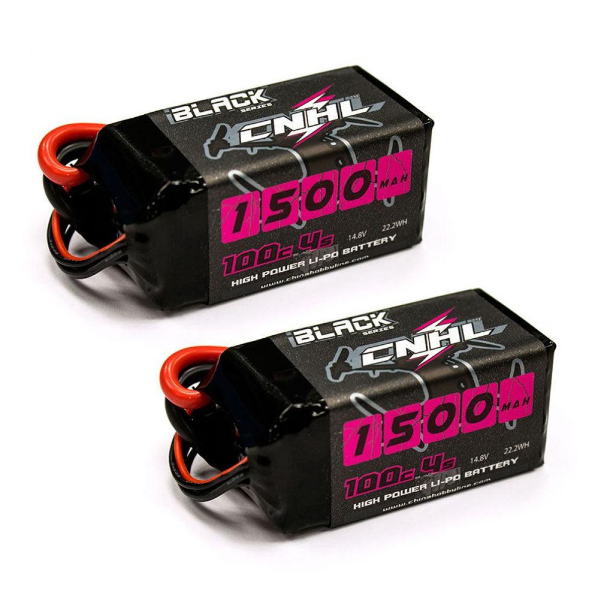 2 шт. CNHL Lipo 4S/6S 14.8В/22.2В 1100-1500mAh 100C XT60 для RC FPV квадрокоптера, дрона, самолёта 2 шт. CNHL Lipo 4S/6S 14.8В/22.2В 1100-1500mAh 100C XT60 для RC FPV квадрокоптера, дрона, самолёта