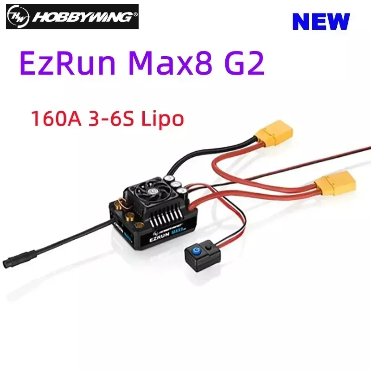 HOBBYWING EZRUN MAX8 G2 160A ESC с 4268SD 2500KV/4278SD 2250KV бесколлекторным мотором для RC авто HOBBYWING EZRUN MAX8 G2 160A ESC с 4268SD 2500KV/4278SD 2250KV бесколлекторным мотором для RC авто