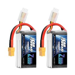 2шт Zeee 11.1V 1500mAh 100C 3S Lipo аккумулятор XT60 для квадрокоптера, RC авто, FPV, самолёта