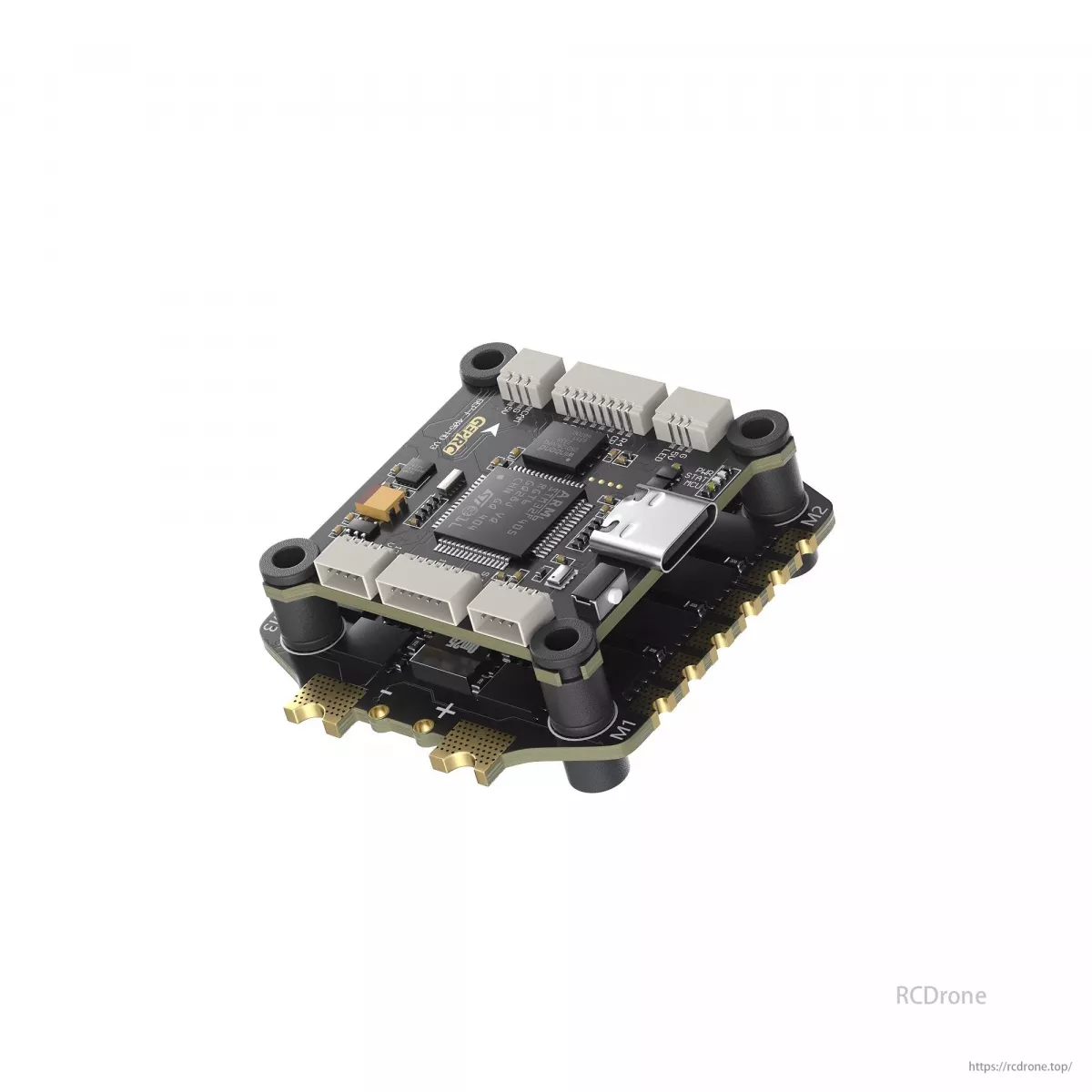 Полётный контроллер GEPRC TAKER F405 BLS 65A V2 + 8S 65A 4в1 ESC для FPV фристайла и дальних полётов Полётный контроллер GEPRC TAKER F405 BLS 65A V2 + 8S 65A 4в1 ESC для FPV фристайла и дальних полётов