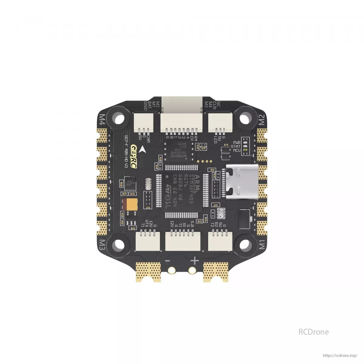 Полётный контроллер GEPRC TAKER F405 BLS 65A V2 + 8S 65A 4в1 ESC для FPV фристайла и дальних полётов Полётный контроллер GEPRC TAKER F405 BLS 65A V2 + 8S 65A 4в1 ESC для FPV фристайла и дальних полётов