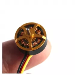 Бесщёточный мотор MP05 1304 для мини-самолётов, 120 г тяги на 2S, приёмник RX62HE-A2 FlySky 2A TELEM