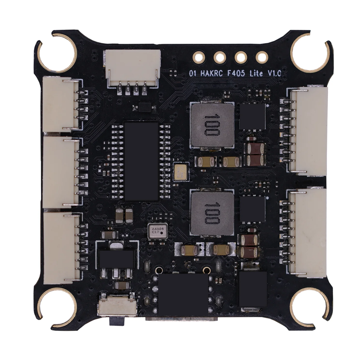Контроллер полета HAKRC F405 Lite – 2–6S, STM32F405, ICM42688, 8 PWM, OSD, двойной переключатель камеры, BEC 5В/12В Контроллер полета HAKRC F405 Lite – 2–6S, STM32F405, ICM42688, 8 PWM, OSD, двойной переключатель камеры, BEC 5В/12В