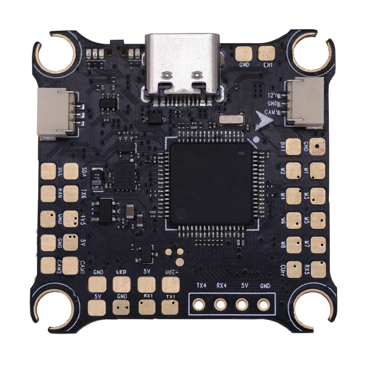 Контроллер полета HAKRC F405 Lite – 2–6S, STM32F405, ICM42688, 8 PWM, OSD, двойной переключатель камеры, BEC 5В/12В Контроллер полета HAKRC F405 Lite – 2–6S, STM32F405, ICM42688, 8 PWM, OSD, двойной переключатель камеры, BEC 5В/12В
