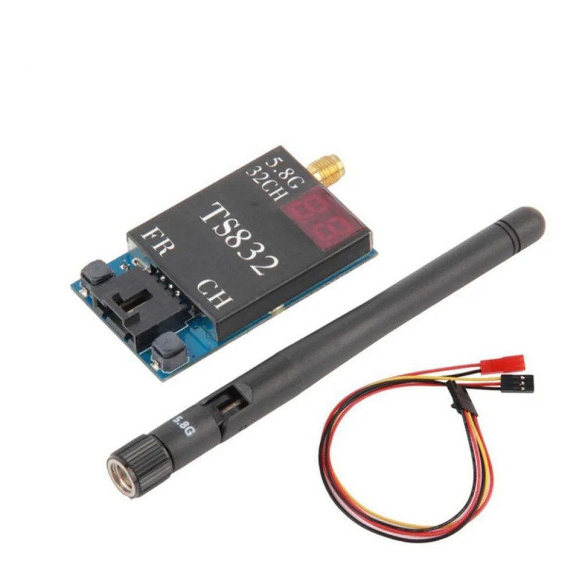 TS832 5.8ГГц 600мВт 48CH FPV видеопередатчик TX RP-SMA для дрона, самолёта, ZMR250, QAV250 TS832 5.8ГГц 600мВт 48CH FPV видеопередатчик TX RP-SMA для дрона, самолёта, ZMR250, QAV250