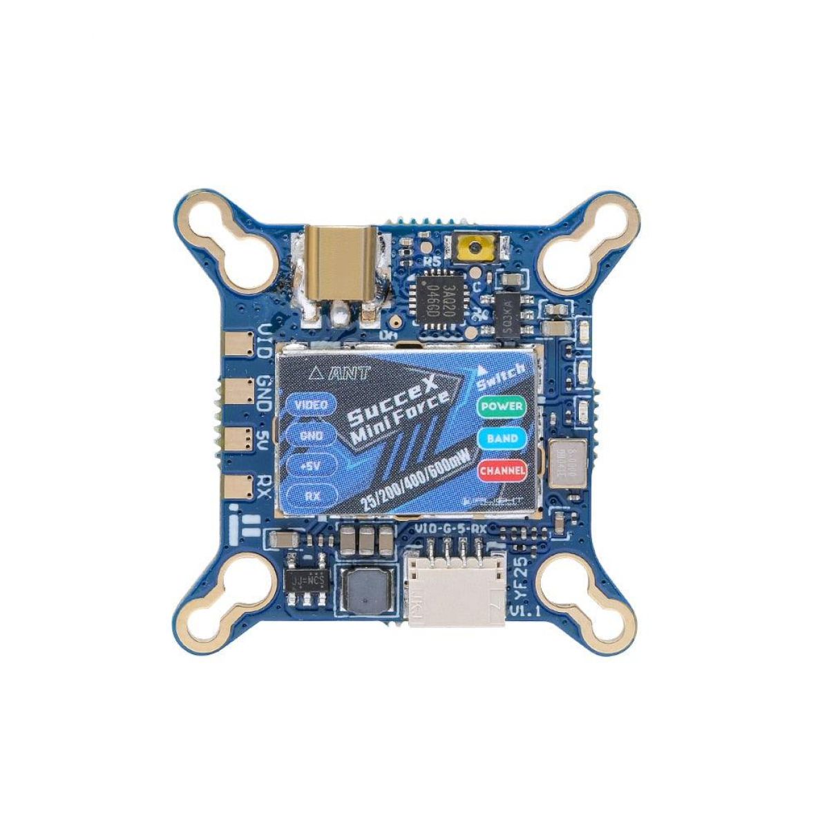 iFlight SucceX Mini Force 5.8ГГц 600мВт VTX с MMCX разъёмом, регулируемый, для FPV iFlight SucceX Mini Force 5.8ГГц 600мВт VTX с MMCX разъёмом, регулируемый, для FPV