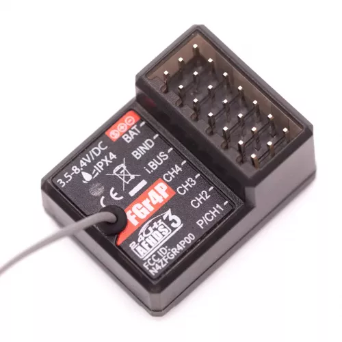 Приёмник FlySky FGR4P 2.4ГГц 4CH AFHDS 3 PWM/PPM/I.bus/S.bus для передатчика FSG4P RC авто/лодка