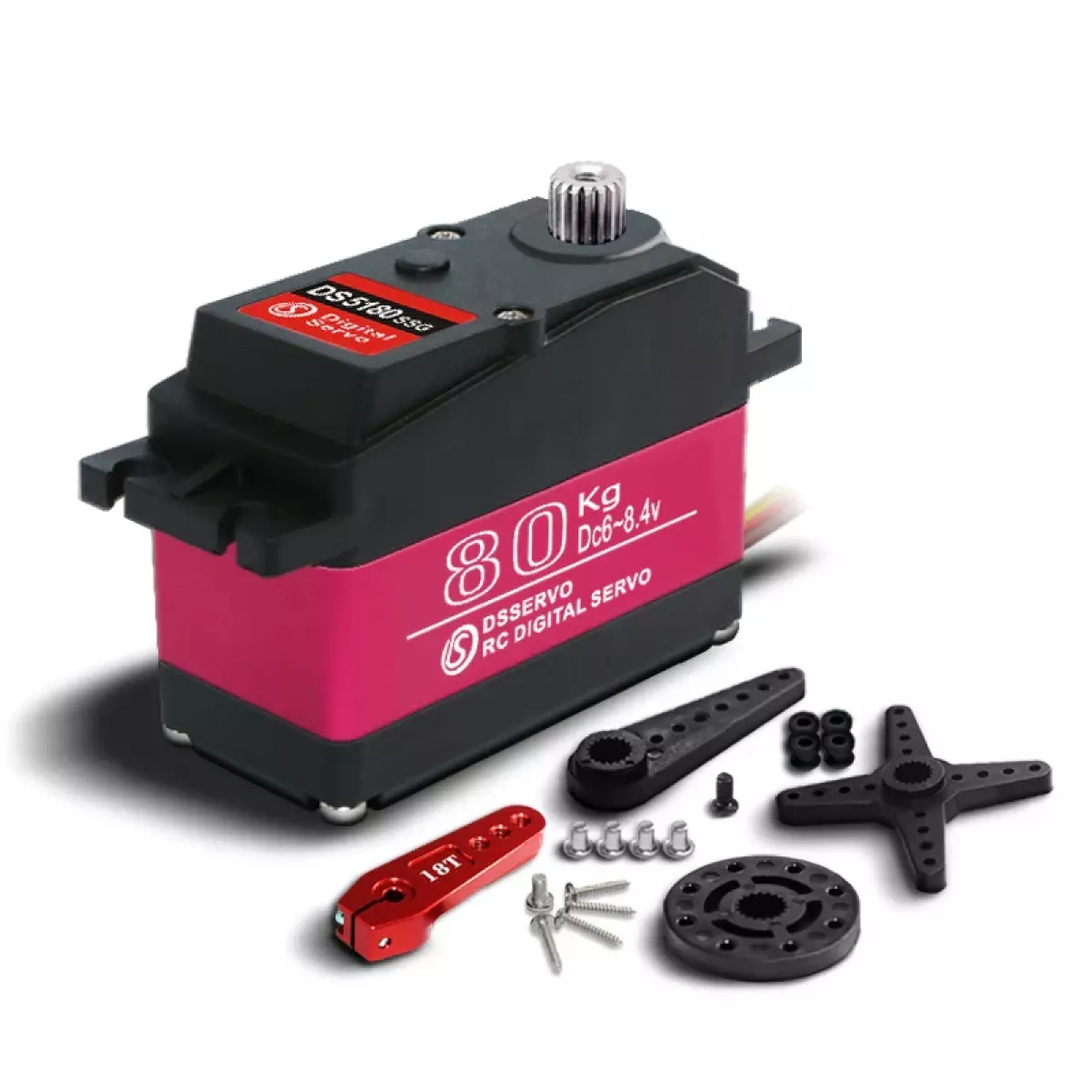 Серво DS5180 80Кг высокооборотный цифровой сервопривод для Redcat HPI Baja 5B SS, совместим с SAVOX-0236 Серво DS5180 80Кг высокооборотный цифровой сервопривод для Redcat HPI Baja 5B SS, совместим с SAVOX-0236