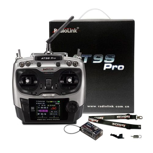 Аппаратура управления RadioLink AT9S PRO 2.4G 12CH Mode2 с приёмником R9DS для RC самолётов и дронов