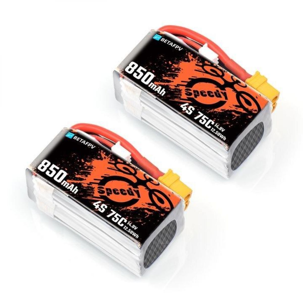 2 шт. BETAFPV 4S 850mAh 75C LiPo аккумулятор XT30/XT60 для Pavo30 FPV гоночного квадрокоптера 2 шт. BETAFPV 4S 850mAh 75C LiPo аккумулятор XT30/XT60 для Pavo30 FPV гоночного квадрокоптера