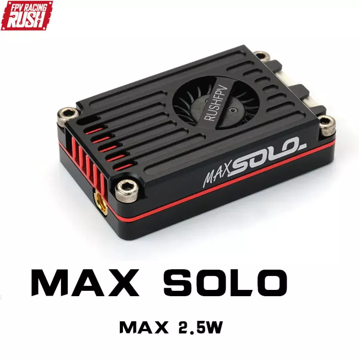 RUSH TANK MAX SOLO VTX 5.8ГГц 2.5Вт 48КН видеопередатчик с CNC-оболочкой для FPV дронов RUSH TANK MAX SOLO VTX 5.8ГГц 2.5Вт 48КН видеопередатчик с CNC-оболочкой для FPV дронов