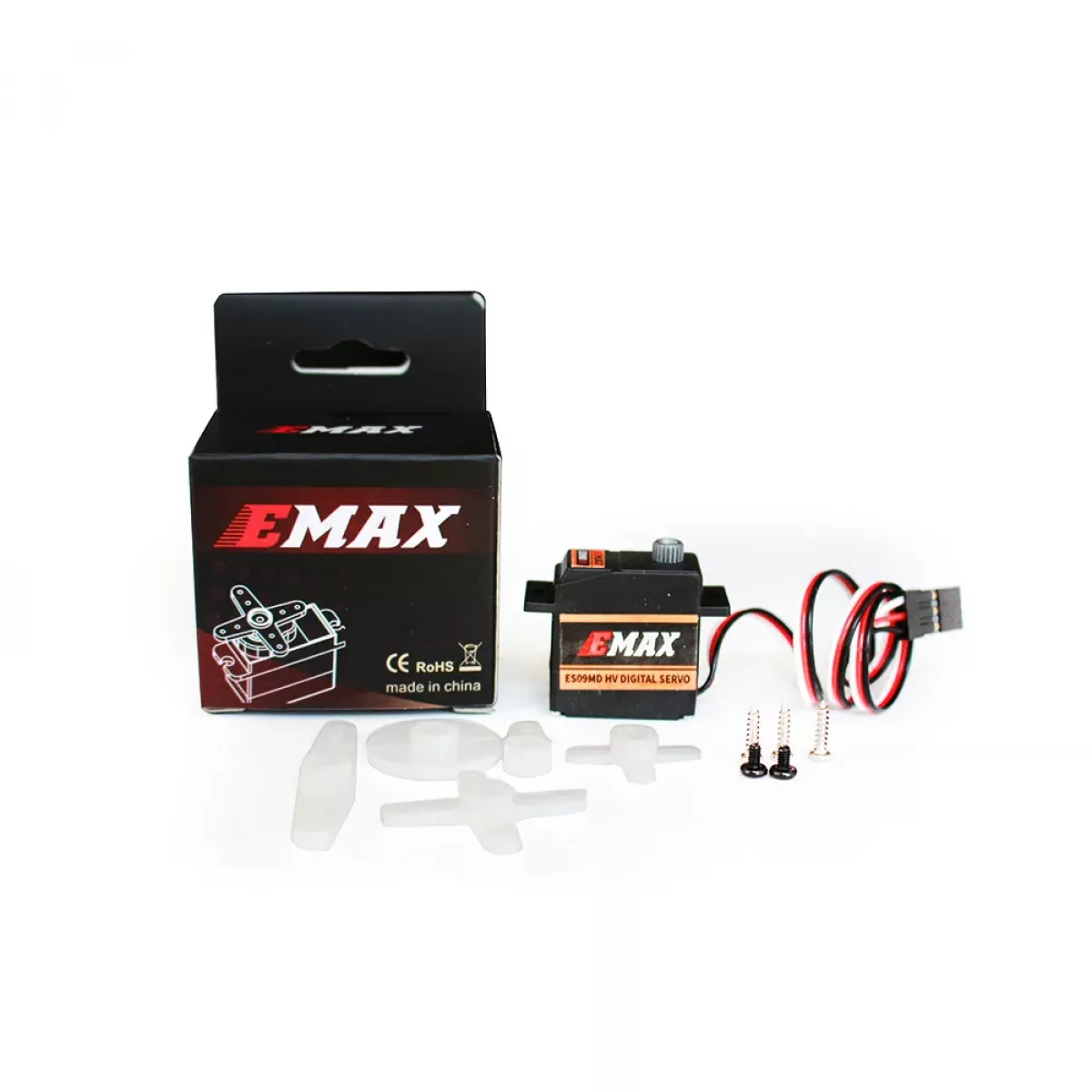 EMAX ES09MD – цифровой сервопривод 13.5G HV с металлическими шестернями 21T для RC автомобилей и роботов EMAX ES09MD – цифровой сервопривод 13.5G HV с металлическими шестернями 21T для RC автомобилей и роботов