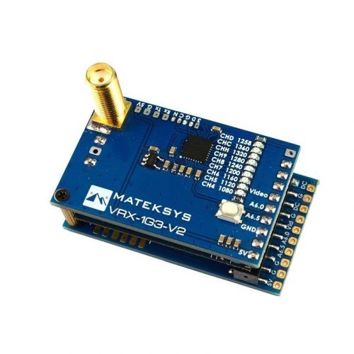 MATEKSYS VRX-1G3-V2 приёмник 1.2ГГц 9 каналов FPV для дронов, очков и мониторов дальнего действия