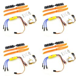 Комплект 4 мотора XXD A2212/A2208 KV930-2600, ESC 30A, пропеллеры для RC мультикоптеров