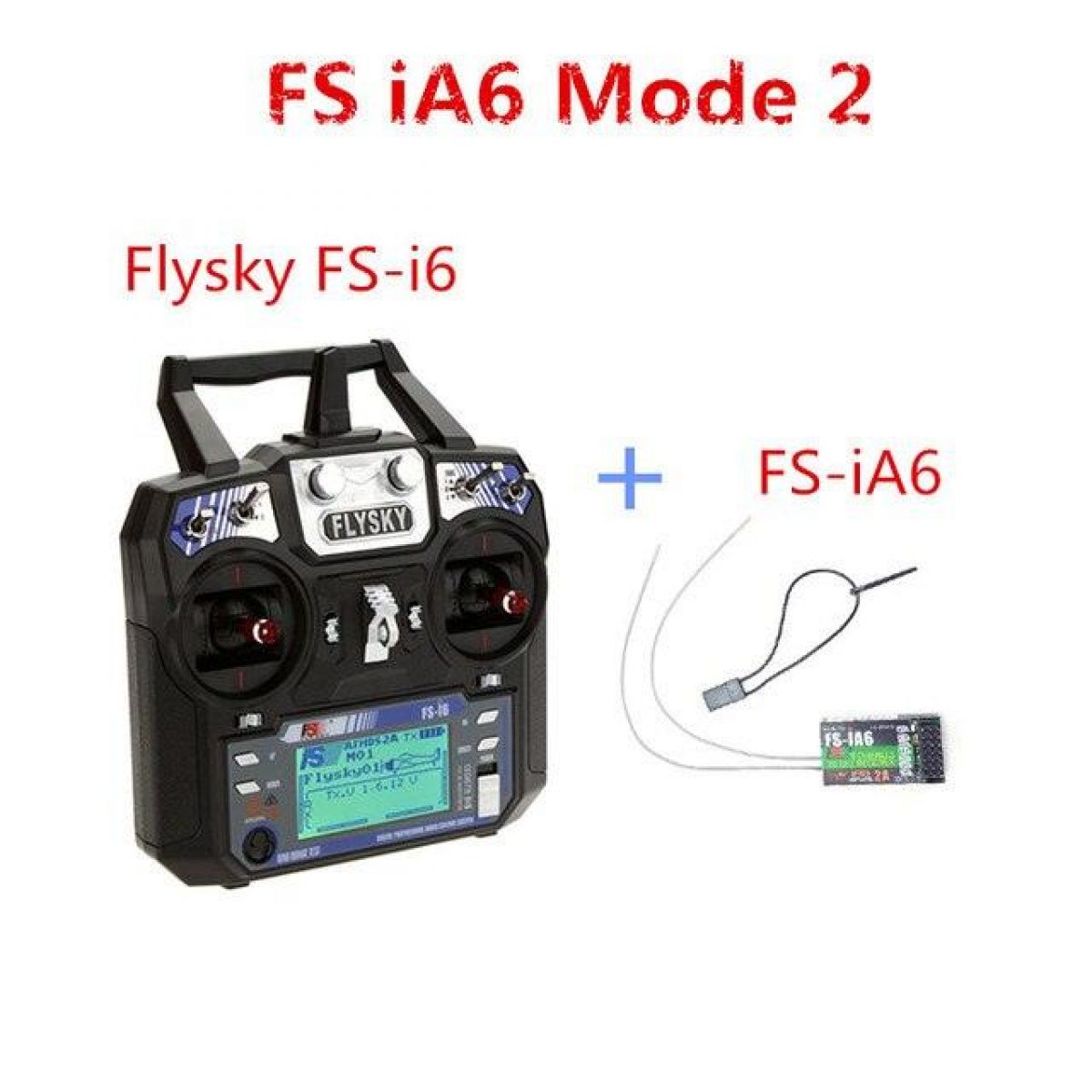 Аппаратура FLYSKY FS-i6 2.4G 6CH AFHDS 2A с приёмниками IA6B X6B A8S для самолётов и дронов Аппаратура FLYSKY FS-i6 2.4G 6CH AFHDS 2A с приёмниками IA6B X6B A8S для самолётов и дронов