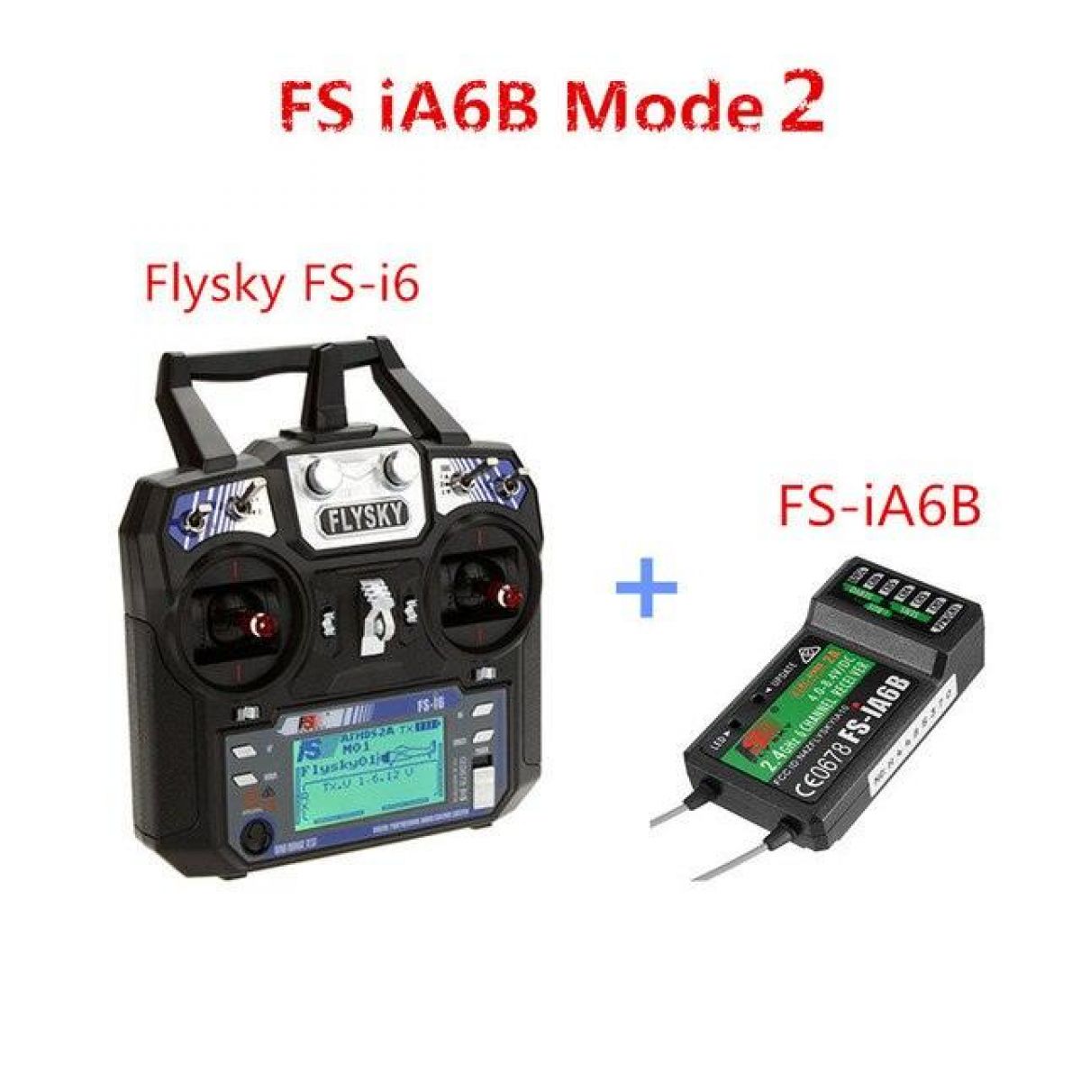 Аппаратура FLYSKY FS-i6 2.4G 6CH AFHDS 2A с приёмниками IA6B X6B A8S для самолётов и дронов Аппаратура FLYSKY FS-i6 2.4G 6CH AFHDS 2A с приёмниками IA6B X6B A8S для самолётов и дронов