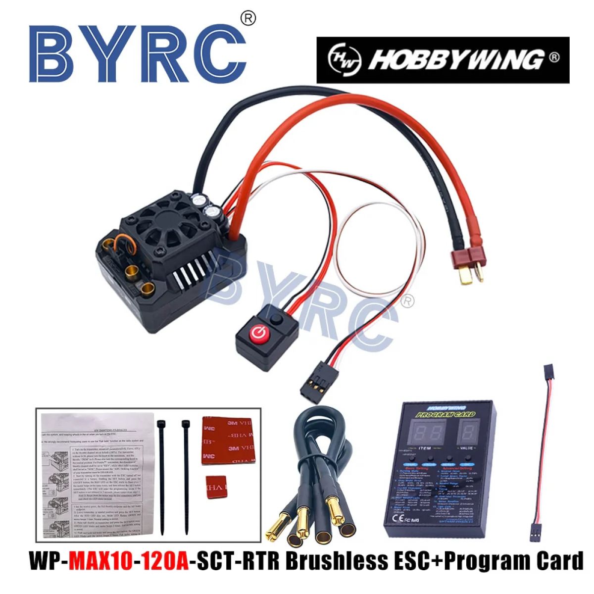 Hobbywing MAX10 SCT 120A RTR бесколлекторный ESC для 1/10 SCT, Monster Truck, RC автомобилей Hobbywing MAX10 SCT 120A RTR бесколлекторный ESC для 1/10 SCT, Monster Truck, RC автомобилей
