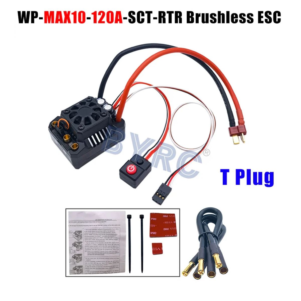 Hobbywing MAX10 SCT 120A RTR бесколлекторный ESC для 1/10 SCT, Monster Truck, RC автомобилей Hobbywing MAX10 SCT 120A RTR бесколлекторный ESC для 1/10 SCT, Monster Truck, RC автомобилей