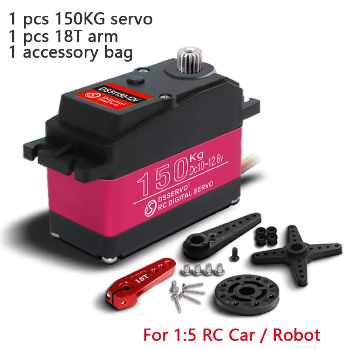 DSServo DS51150 12В 150Кг цифровой серво для Baja 5B 1/5 Redcat HPI совместим с SAVOX-0236 DSServo DS51150 12В 150Кг цифровой серво для Baja 5B 1/5 Redcat HPI совместим с SAVOX-0236