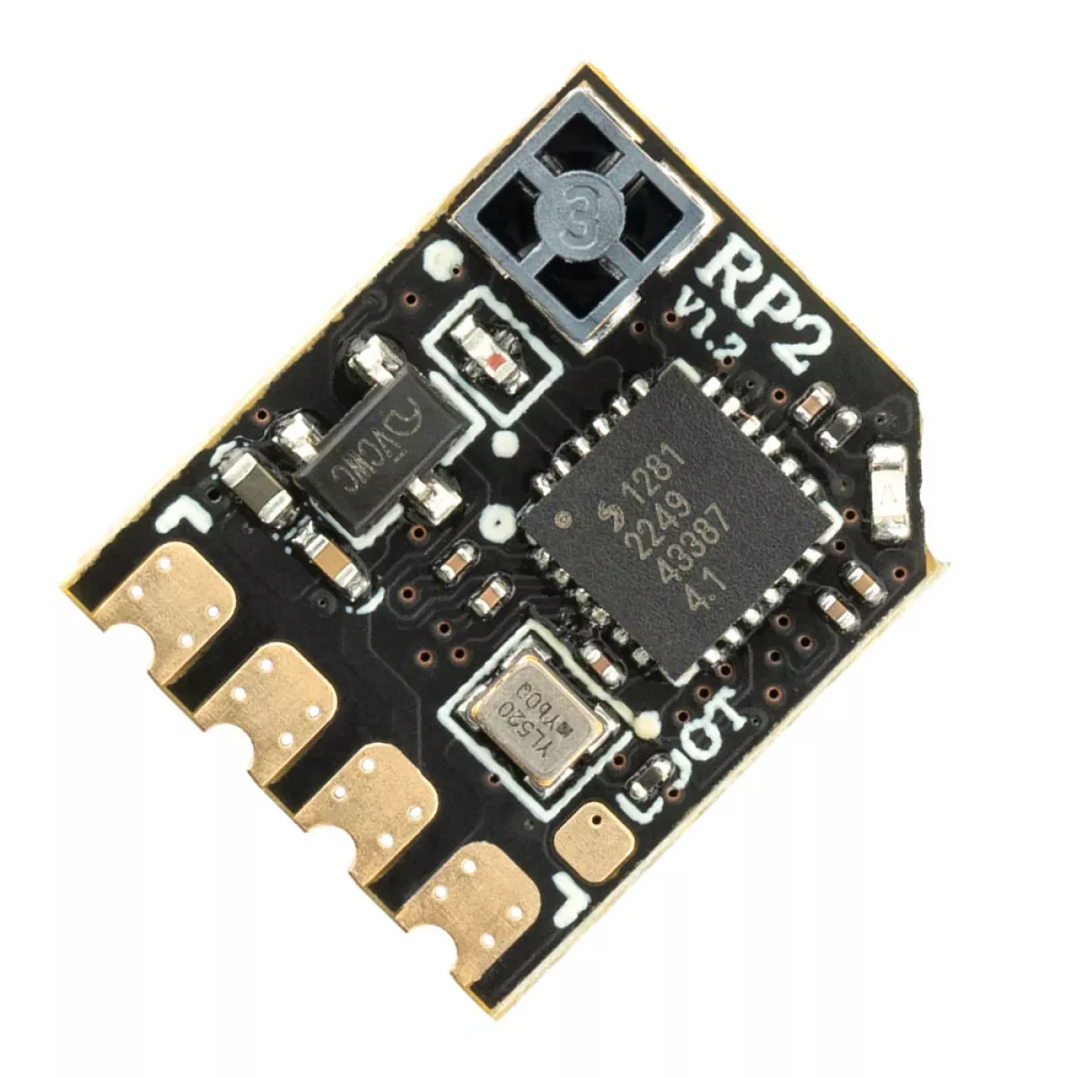 Приёмник RadioMaster RP2 V2 ExpressLRS 2.4GHz Nano для дронов Woops и самолётов FPV Приёмник RadioMaster RP2 V2 ExpressLRS 2.4GHz Nano для дронов Woops и самолётов FPV