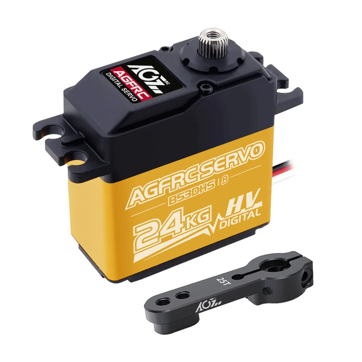 AGFRC B53DHS – Серво 24КГ, цифровой, программируемый, титан, HV, для 1/12 1/10 RC авто AGFRC B53DHS – Серво 24КГ, цифровой, программируемый, титан, HV, для 1/12 1/10 RC авто