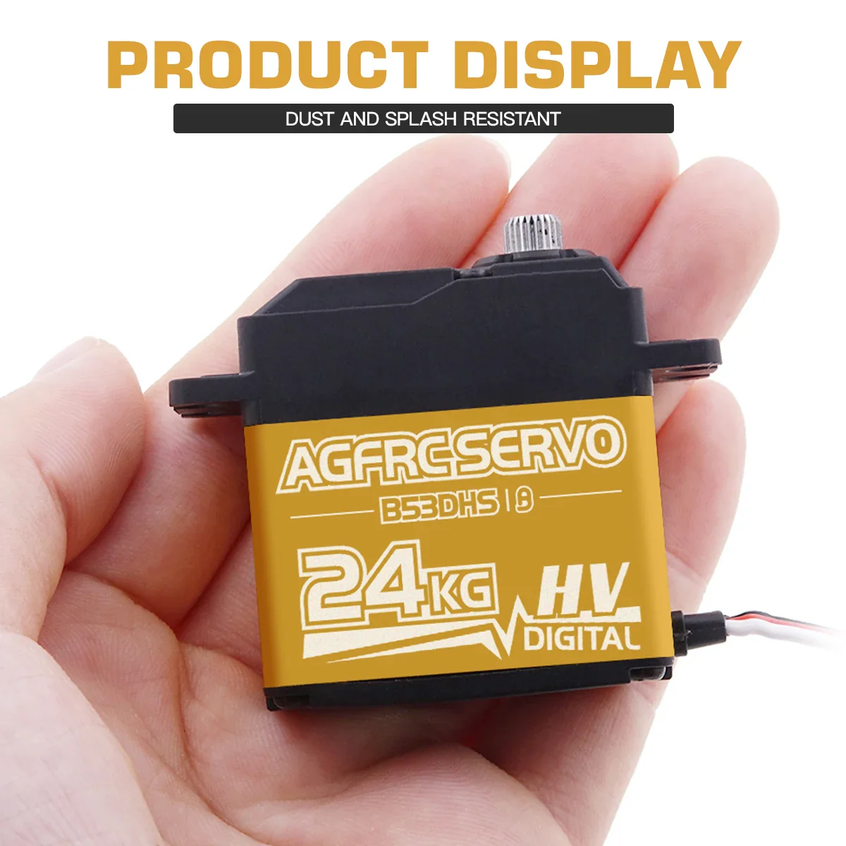 AGFRC B53DHS – Серво 24КГ, цифровой, программируемый, титан, HV, для 1/12 1/10 RC авто AGFRC B53DHS – Серво 24КГ, цифровой, программируемый, титан, HV, для 1/12 1/10 RC авто