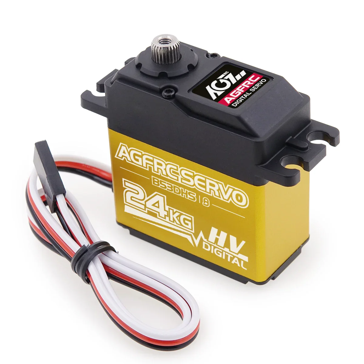 AGFRC B53DHS – Серво 24КГ, цифровой, программируемый, титан, HV, для 1/12 1/10 RC авто AGFRC B53DHS – Серво 24КГ, цифровой, программируемый, титан, HV, для 1/12 1/10 RC авто