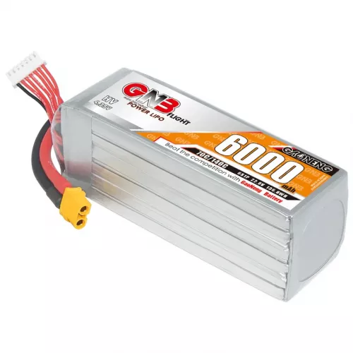 Gaoneng GNB 6S 22.8В 6000мАч 70C/140C HV LiPo аккумулятор с разъёмами XT60, XT90, T Plug