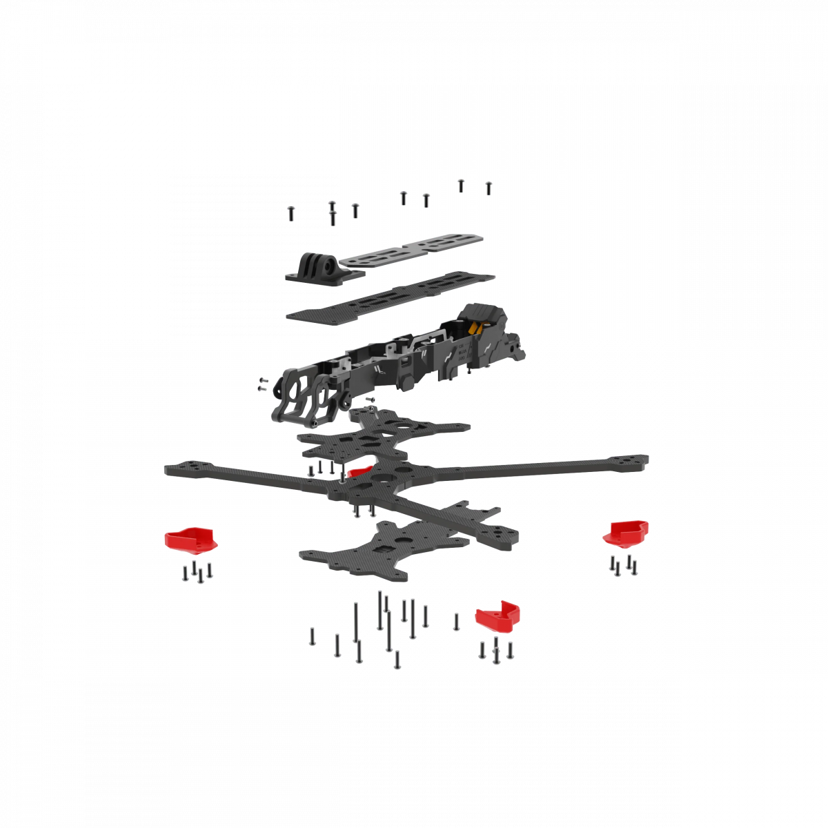 Рама iFlight Chimera7 Pro V2 7.5" с 6 мм лучами для DJI O3 Air Unit, FPV дальнего радиуса Рама iFlight Chimera7 Pro V2 7.5" с 6 мм лучами для DJI O3 Air Unit, FPV дальнего радиуса