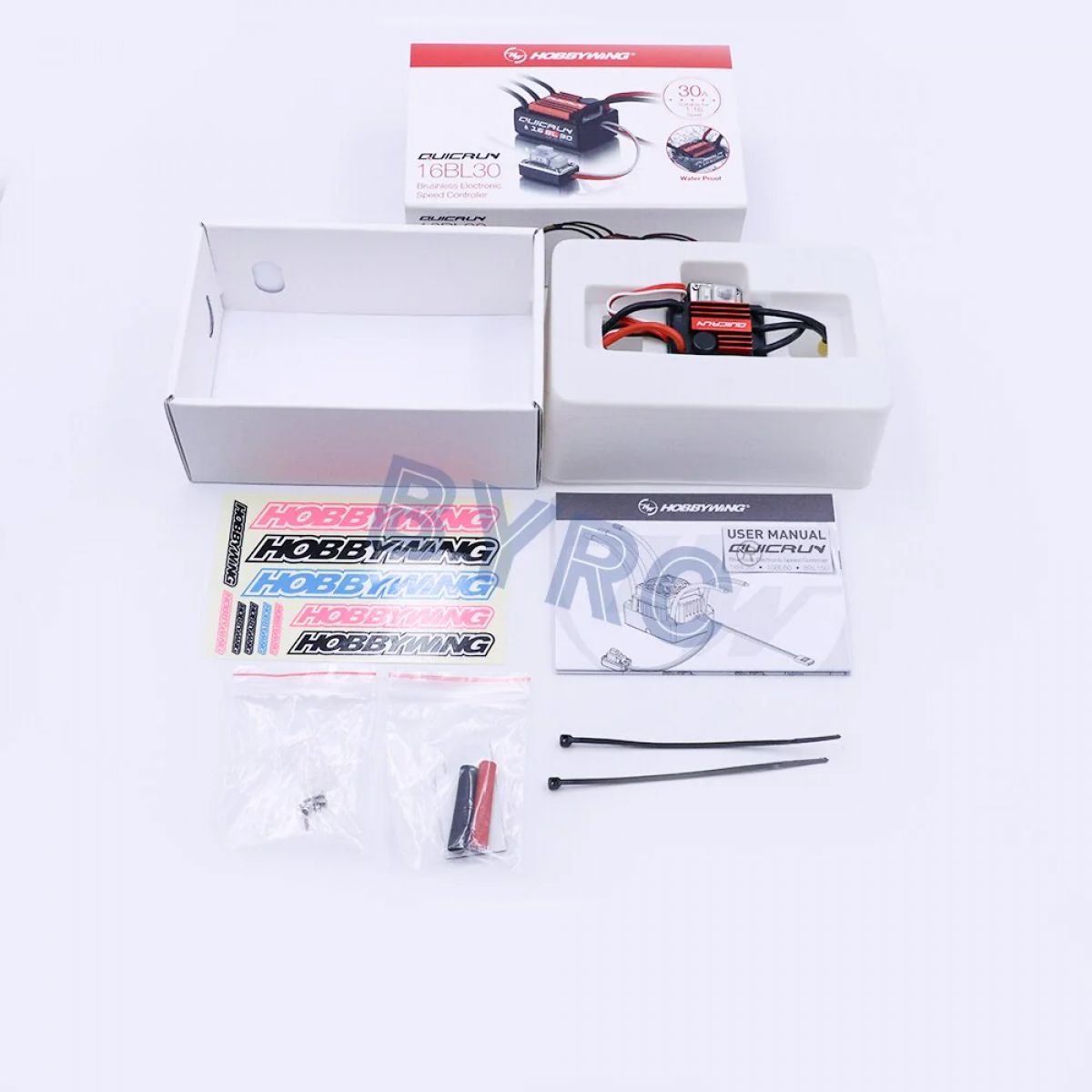 Бесколлекторный регулятор Hobbywing QuicRun 16BL30 30A для 1/16 шоссейных и внедорожных RC моделей Бесколлекторный регулятор Hobbywing QuicRun 16BL30 30A для 1/16 шоссейных и внедорожных RC моделей