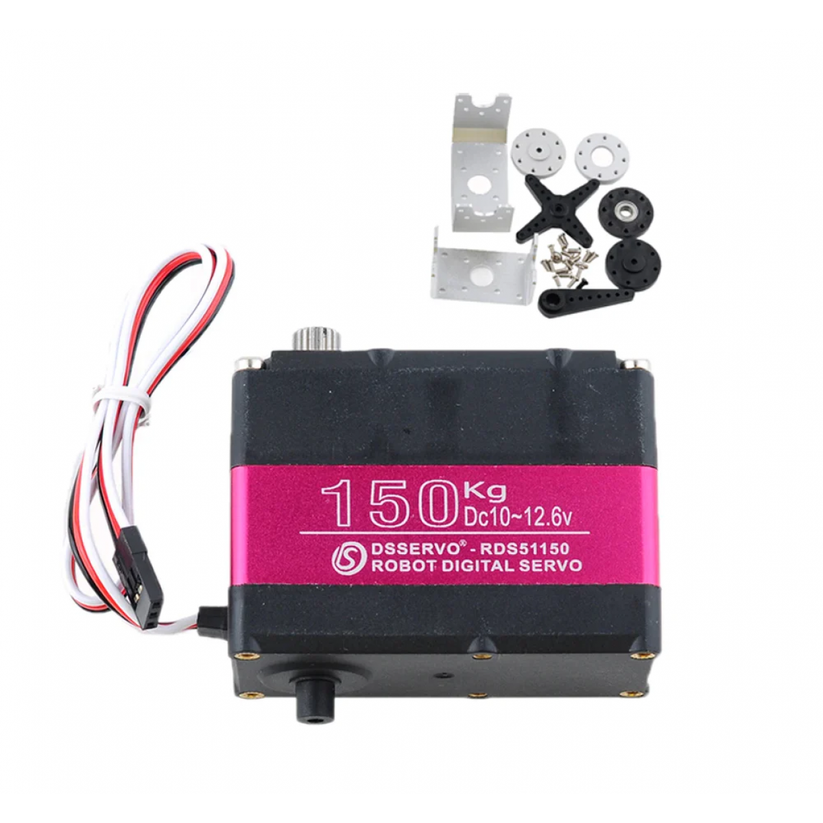 DSServo 4 шт. RDS51150 цифровой сервопривод 150 кг, металл, 180/270°, IP66 для RC и роботов DSServo 4 шт. RDS51150 цифровой сервопривод 150 кг, металл, 180/270°, IP66 для RC и роботов