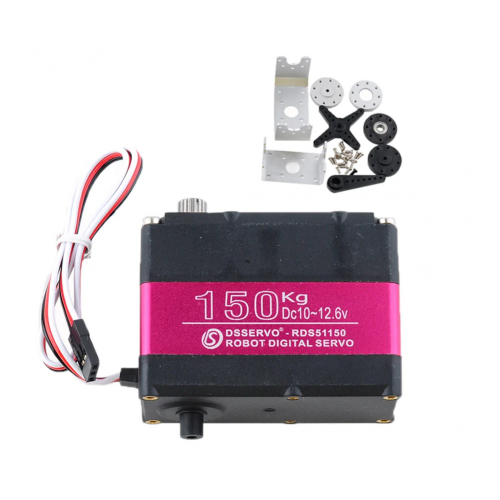 DSServo 4 шт. RDS51150 цифровой сервопривод 150 кг, металл, 180/270°, IP66 для RC и роботов