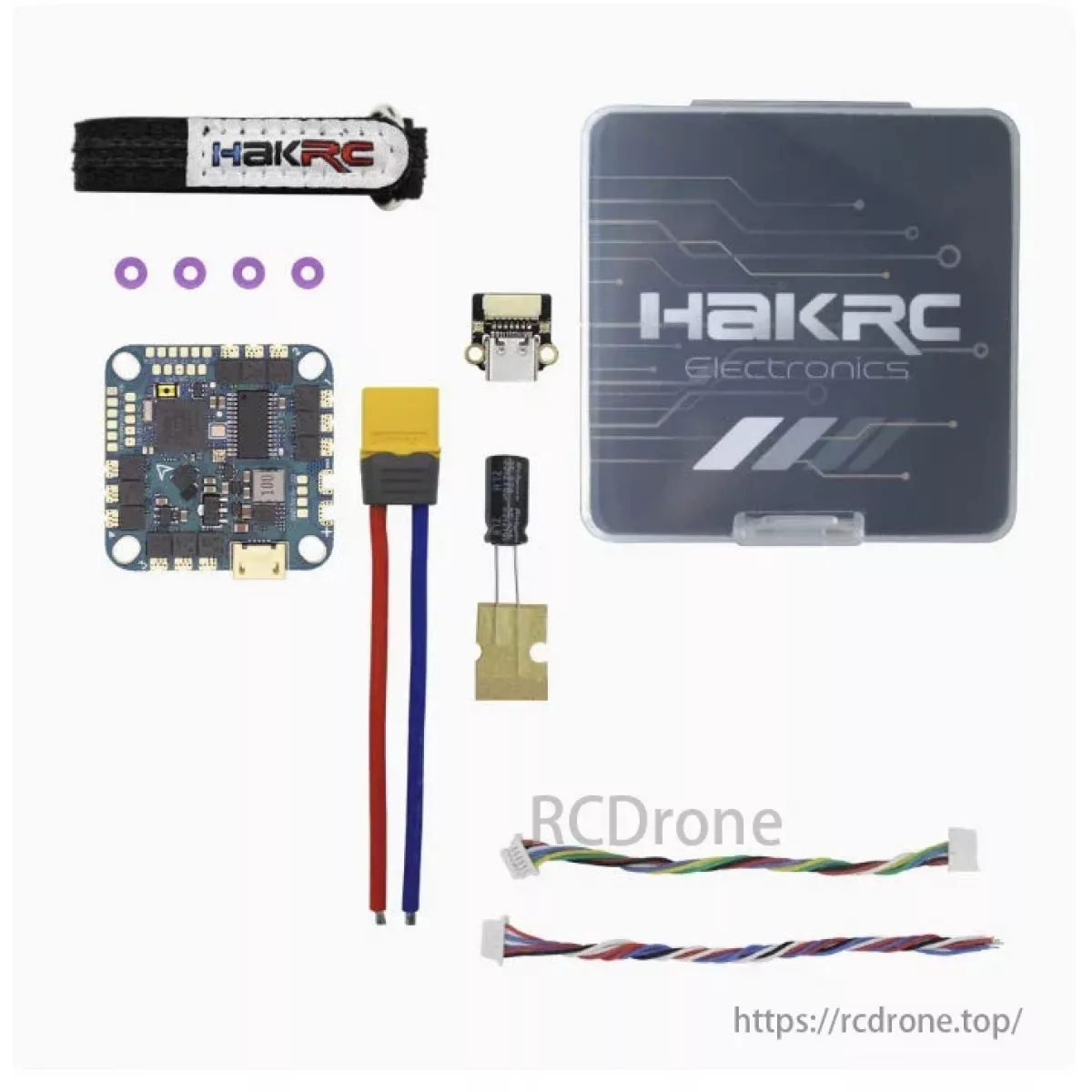HAKRC F411 40A AIO полётный контроллер 2–6S, STM32F411, BLHeli_S 40A ESC, монтаж 25.5 мм HAKRC F411 40A AIO полётный контроллер 2–6S, STM32F411, BLHeli_S 40A ESC, монтаж 25.5 мм