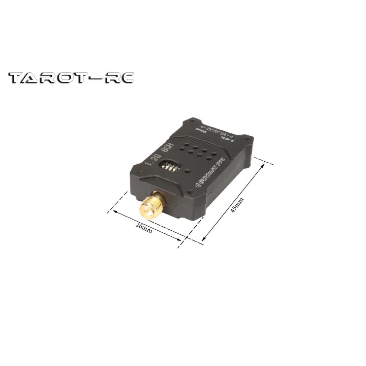 Tarot 1.2G 1.6W 8CH VTX — видеопередатчик с регулируемой мощностью 25/200/800/1600 мВт Tarot 1.2G 1.6W 8CH VTX — видеопередатчик с регулируемой мощностью 25/200/800/1600 мВт