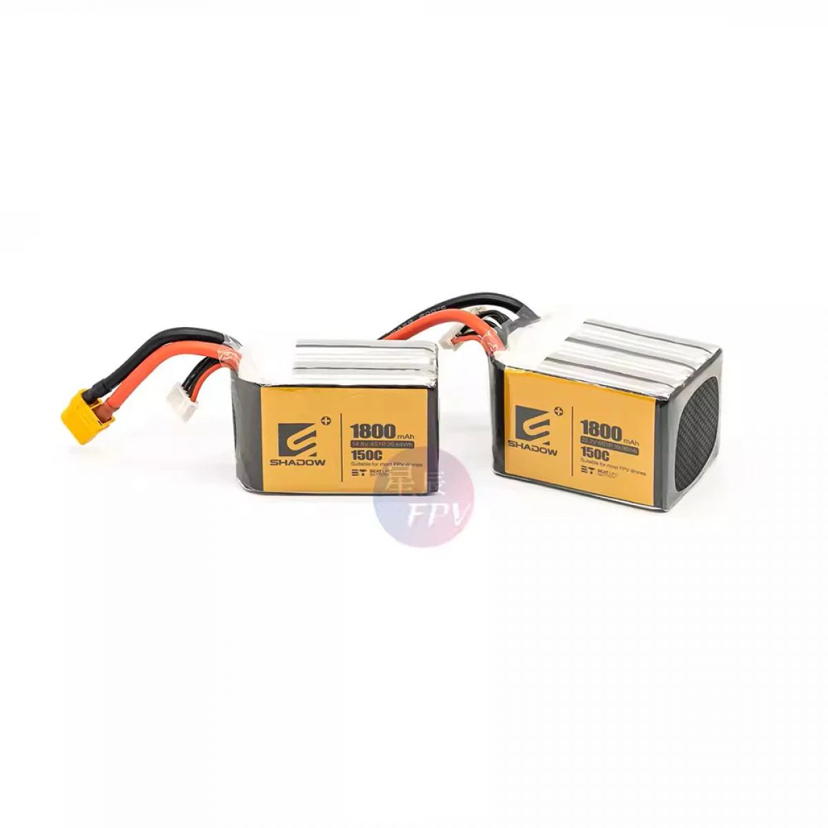Аккумулятор Shadow LiPo 1800mAh 150C 4S 14.8V/6S 22.2V XT60 12AWG для FPV дронов Аккумулятор Shadow LiPo 1800mAh 150C 4S 14.8V/6S 22.2V XT60 12AWG для FPV дронов