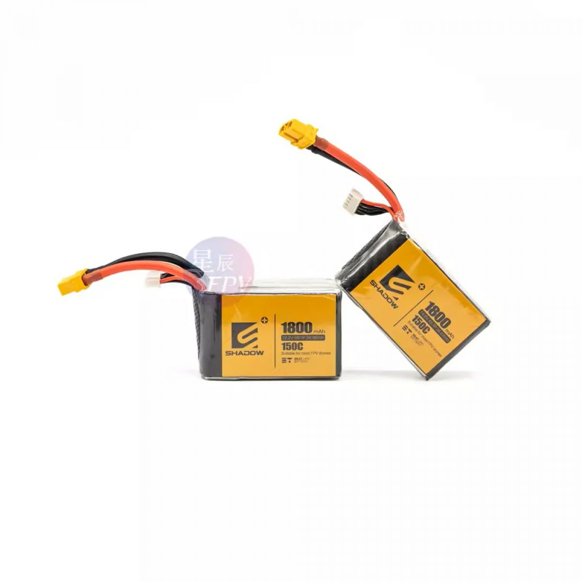 Аккумулятор Shadow LiPo 1800mAh 150C 4S 14.8V/6S 22.2V XT60 12AWG для FPV дронов Аккумулятор Shadow LiPo 1800mAh 150C 4S 14.8V/6S 22.2V XT60 12AWG для FPV дронов