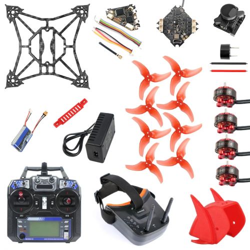 FPV-дрон JMT T100 Toothpick: камера 1200TVL PAL/NTSC, пульт FS I6, очки 5.8G LST-009