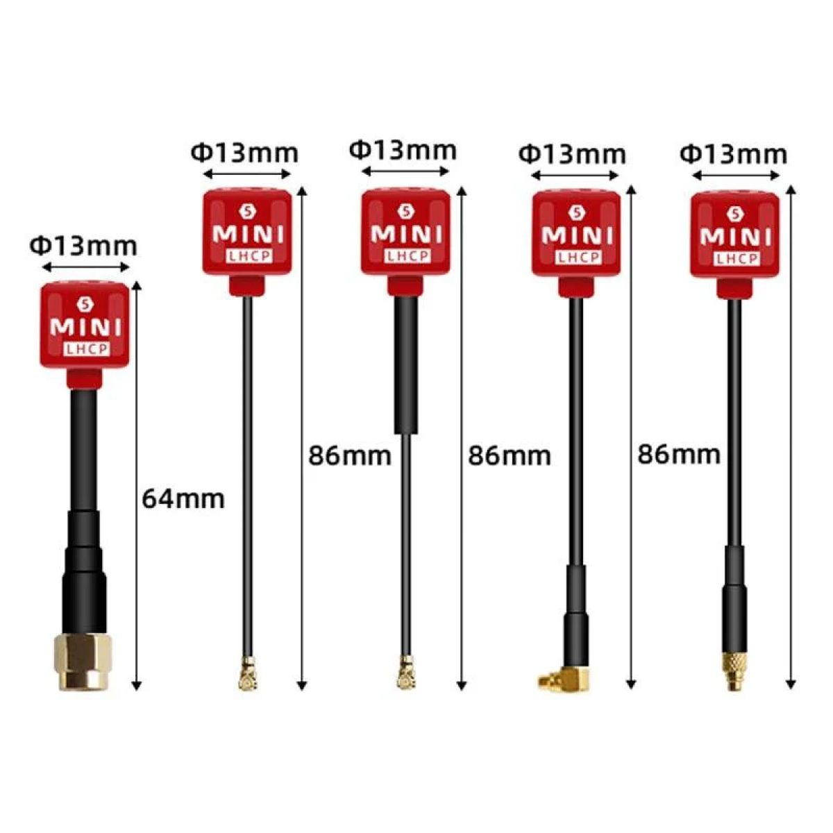 Короткая антенна 5,8G Lollipop 5 LHCP 2,8dBi SMA/UFL/MMCX для Caddx Vista DJI FPV дрона Короткая антенна 5,8G Lollipop 5 LHCP 2,8dBi SMA/UFL/MMCX для Caddx Vista DJI FPV дрона