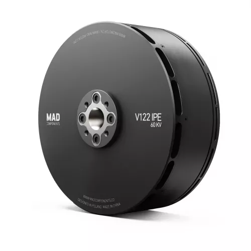Бесщеточный мотор MAD V122 VTOL 24S 45KV, 48кгс, для квадрокоптера 76кг/гексакоптера 114кг
