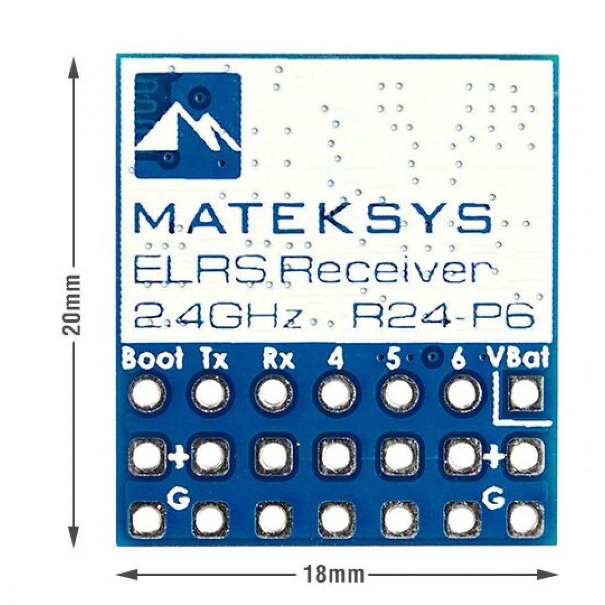 MATEK R24-P6 – приёмник PWM Mateksys EXPRESSLRS 2.4ГГц MATEK R24-P6 – приёмник PWM Mateksys EXPRESSLRS 2.4ГГц