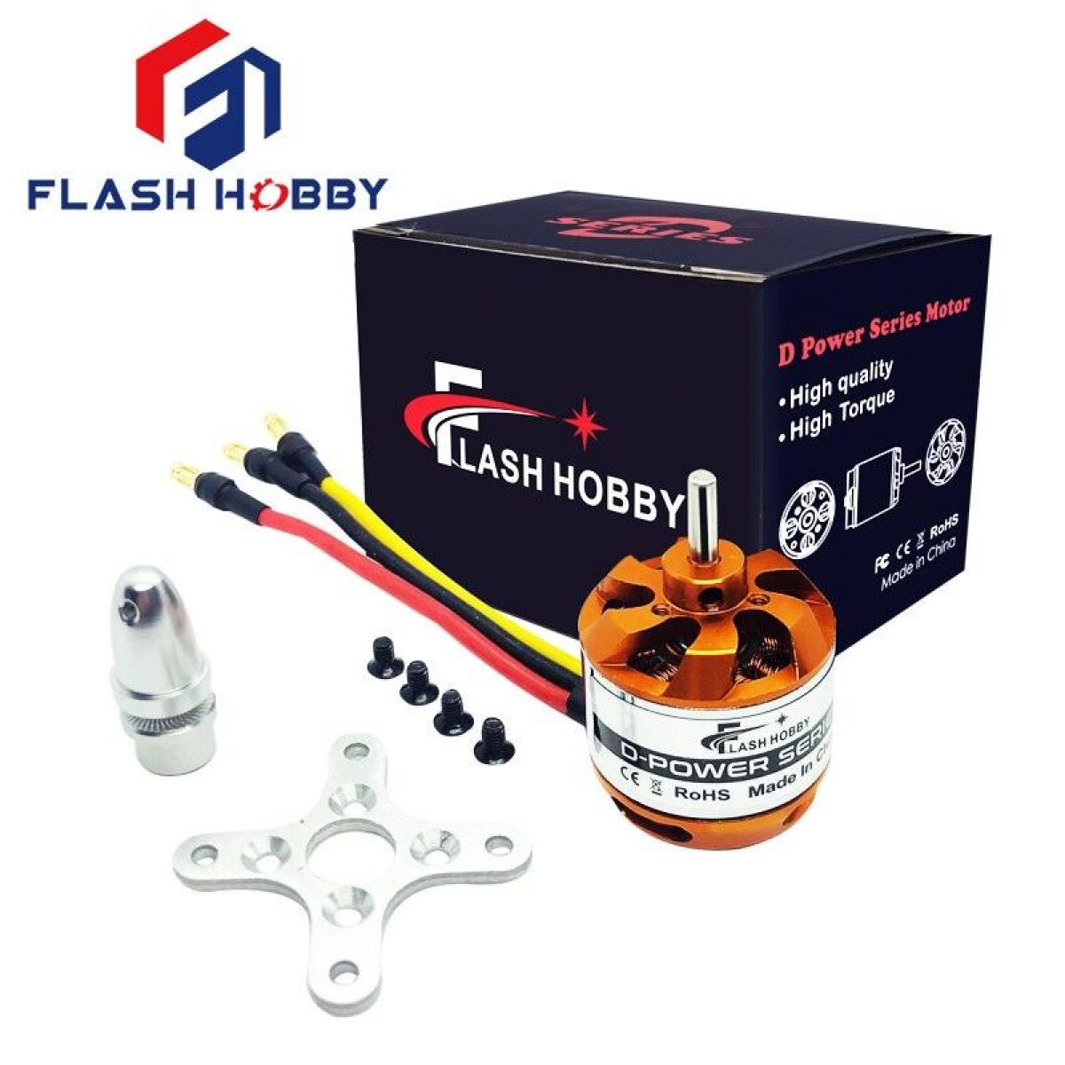 Бесколлекторный мотор FLASHHOBBY D2826 930KV/1000KV/1400KV/2200KV для самолётов и мультикоптеров Бесколлекторный мотор FLASHHOBBY D2826 930KV/1000KV/1400KV/2200KV для самолётов и мультикоптеров